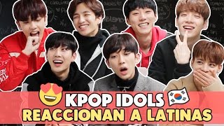 COREANOS REACCIONAN A LATINAS FAMOSAS 😱 HelloTaniaChan [upl. by Ahtikal]