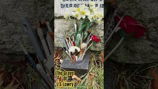 lowry art artist painter industrial cemetery grave celebrity artwork salford manchester [upl. by Eetnahs]