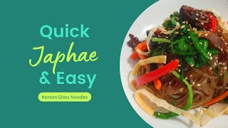 Fast and Easy Japchae Recipe  Korean Glass Noodles [upl. by Del]