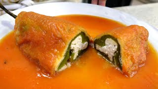 ¡Estos NO enchilan Chiles rellenos de requesón [upl. by Akemhs]