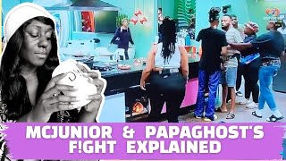 BBMZANSI SEASON 4 MCJUNIOR AND PAPAGHOSTS HEATED CONFRONTATION  GLORY ELIJAH [upl. by Smukler]