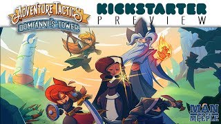 Adventure Tactics Domiannes Tower Preview by Man vs Meeple Letiman Games [upl. by Aivuy991]