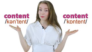 Content vs Content  Heteronym  Improve Your English Vocabulary and Pronunciation [upl. by Manoff]