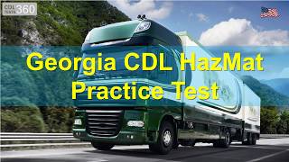 Georgia CDL HazMat Practice Test [upl. by Nosrac383]