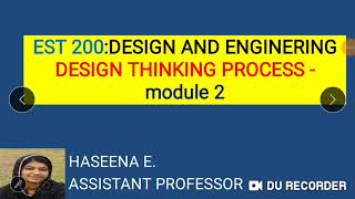 design thinking process module 2 part 1 [upl. by Lilah]