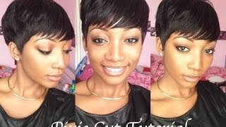 DIY  How To Cut amp Style A Pixie Wig [upl. by Polard]