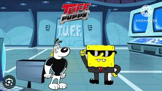 SpongeBob Sings The Tuff Puppy Theme Song [upl. by Aicilyhp899]