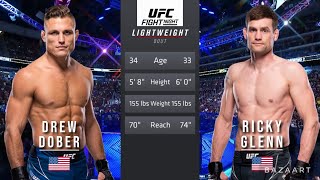 DREW DOBER VS RICKY GLENN FULL FIGHT UFC FIGHT NIGHT 229 [upl. by Sonstrom]