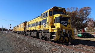 Metro Trains EV120 Track Inspection Train Visits Shepparton Victoria [upl. by Ardnuhsed]