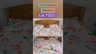 Bedsheet amp AC Comforter Set at 1200 Only 👍Amazonhaul  Good Fabric [upl. by Novaat]