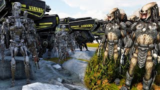 T45 amp T800 Terminator vs 1900000 Predator  Ultimate Epic Battle Simulator 2  UEBS 2 [upl. by Athenian158]