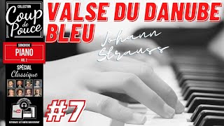 APPRENDRE À JOUER Valse du Danube Bleu de Johann Strauss au piano 7 [upl. by Derian]