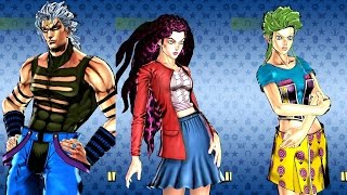 【ジョジョ】6部含む全キャラの全コスチューム＆全カラー ジョジョEoH charas all costumes and colors [upl. by Darrell]