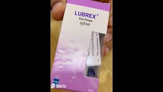 Lubrex eye drops  Tamil  Dr Syed Moosa  Eye Doctor [upl. by Onil242]