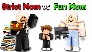 STRICT Mom vs FUN Mom Brookhaven RP [upl. by Iatnahs]