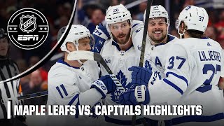 Matthews 5POINT GAME 🚨 Toronto Maple Leafs vs Washington Capitals  Full Game Highlights [upl. by Ahseiyn770]