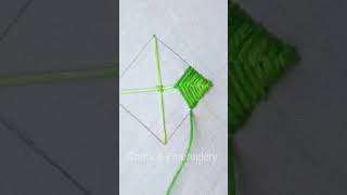 🔶 Simple amp easy hand embroidery tutorial 💖 shorts trending embroidery viral cute art [upl. by Anaeda7]