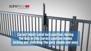 Pool Gate Latches quotTriLatchquot from Safetech Hardware [upl. by Adiari]