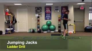 LADDER DRILL  JUMPING JACKS [upl. by Oaoj]