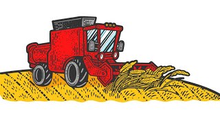 Big combine harvester song with lyrics [upl. by Sucerdor]