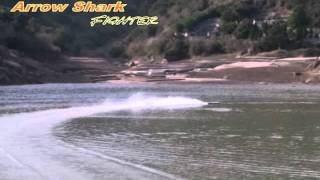 Arrow Shark RC Boats 57quot Fighter Catamaran 6HP [upl. by Margarita950]