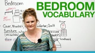 English Vocabulary  In the bedroom [upl. by Goth]