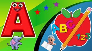 ABC Kids Song  Phonics Song  ABC lyrics song  Tiny Tots  Shapes Colour Number Songs  Abcd [upl. by Wichern]