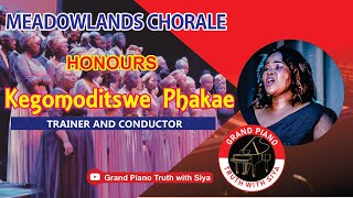 MEADOWLANDS CHORALE HONOURS KEGOMODITSWE PHAKOE choralmagtv thechoralist5388 [upl. by Louth]