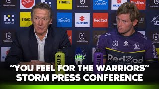 Bellamy reflects on insane Coates putdown  Storm press conference  Fox League [upl. by Stromberg]