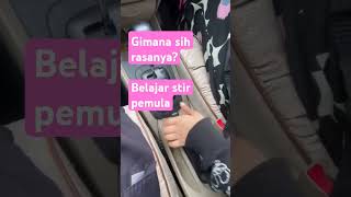 Belajar stir mobil bagi pemula kursus stir automobile kursusmobiljogja kursus fyp viralvideo [upl. by Corabelle]