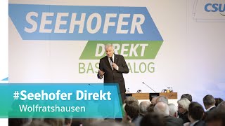 „Zuhören Nachdenken Entscheiden“  Seehofer Direkt Basisdialog in Wolfratshausen [upl. by Pavlish]