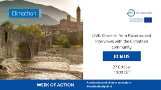 LIVE Checkin from Piacenza and Interviews with the Climathon community [upl. by Neoma785]