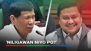 Duterte answers Garma Nagsisinungaling yang ggang yan  ABSCBN News [upl. by Barnabe]