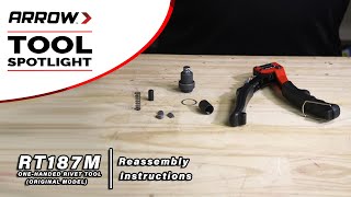 How to Disassemble and Reassemble Arrows RT187M Rivet Tool ORIGINAL MODEL [upl. by Iliak]