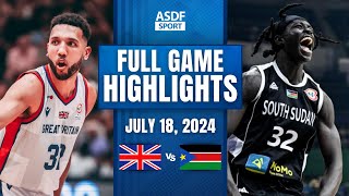 GREAT BRITAIN vs SOUTH SUDAN Full Game Highlights Friendly International Games 2024 [upl. by Simetra]