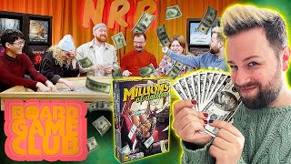 Lets Play MILLIONS OF DOLLARS  Board Game Club [upl. by Temhem]