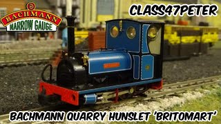 Bachmann OO9 Quarry Hunslet Britomart  Review and Running [upl. by Berkeley]