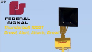 Federal Signal Thunderbolt 1000T  2X Growl Alert amp Attack  Meade County Roblox [upl. by Rosner]