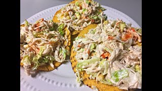 Tostadas De Pollo Basicas Y Super Facil Easy Chicken Tostadas [upl. by Esimorp379]