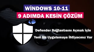 Windows 1110 Windows Defender Açılmıyor sorunu Ve Çözümü  9 Adımda kesin Çözüm [upl. by Eeralih]