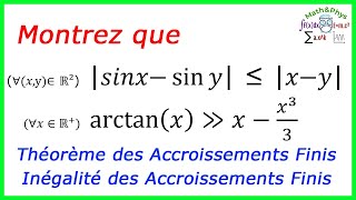 THÉORÈME DES ACCROISSEMENTS FINIS TAF  INÉGALITÉ DES ACCROISSEMENTS FINIS IAF  2 BAC SM [upl. by Rotkiv]