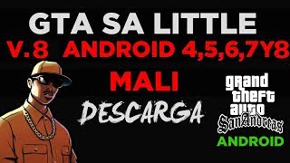 Gta sa little v8 Para GPU Mali Android 4567y8  o Superior Con cleo no root [upl. by Francois]