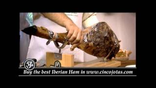 How to carve a Cinco Jotas Ham [upl. by Aimahs308]