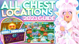 EVERY CHEST IN 2023 ROYALE HIGH 6000 DIAMONDS amp ACCESSORIES ROBLOX Chest Locations amp Easy Guide [upl. by Hanschen]