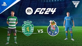 EA FC 24  Sporting CP vs FC Porto  Liga Portugal 2324  PS5 Gameplay [upl. by Eillod881]