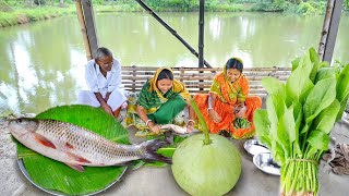 আজ জি বাংলা রান্না ঘরের রান্না করলাম মাছের মরিচ কাটা ঝোল আর মাছের মাথা দিয়ে পালং শাক ঘন্ট [upl. by Nnaeiram522]