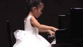 Sora plays Mozart Sonata K331 Allegretto 6 year old [upl. by Lletnwahs]