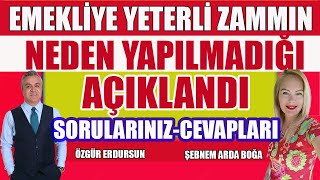 Emekliye Yeterli Zammın Neden Yapılmadığı Açıklandı [upl. by Alolomo]