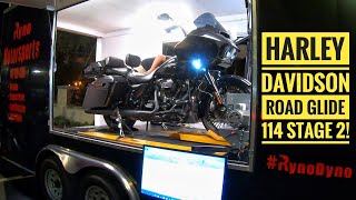 Harley Davidson Road Glide 114 STAGE 2 Putting Impressive Numbers at the DYNO [upl. by Bethesda]