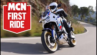 Hondas 2024 Africa Twin Adventure Sports tested on amp offroad  MCN Review [upl. by Oicnerolf]